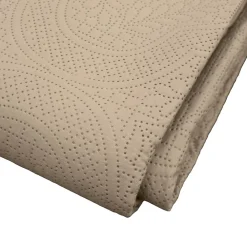 Douceur D'Intérieur Couvre lit 2p mat.+2 hc 60x60 220 x 240 cm microfibre unie romane Lin* Boutis, Couvre-Lit, Édredon