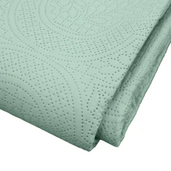 Douceur D'Intérieur Couvre lit 2p mat.+2 hc 60x60 220 x 240 cm microfibre unie romane Sauge* Boutis, Couvre-Lit, Édredon