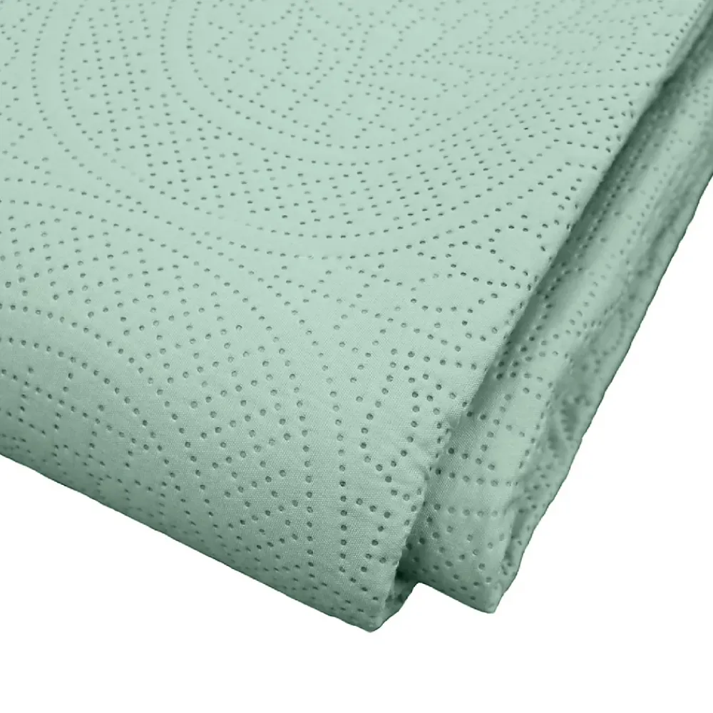 Douceur D'Intérieur Couvre lit 2p mat.+2 hc 60x60 220 x 240 cm microfibre unie romane Sauge* Boutis, Couvre-Lit, Édredon