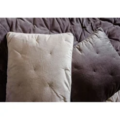Vent Du Sud Couvre lit velours matelassé surpiqué