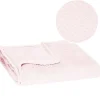 Couvre-lit - - Zigzag - 160x200 cm - Rose clair - Extra soft>Springos Online