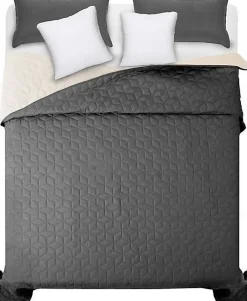 Tutumi COUVRE-LIT DIAMANTE 200X220 GREY* Boutis, Couvre-Lit, Édredon
