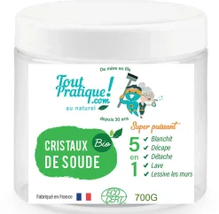 Cristaux de Soude Bio 700g en Pot Réutilisable Qualité Supérieure Naturel Français>Guard Industrie Sale