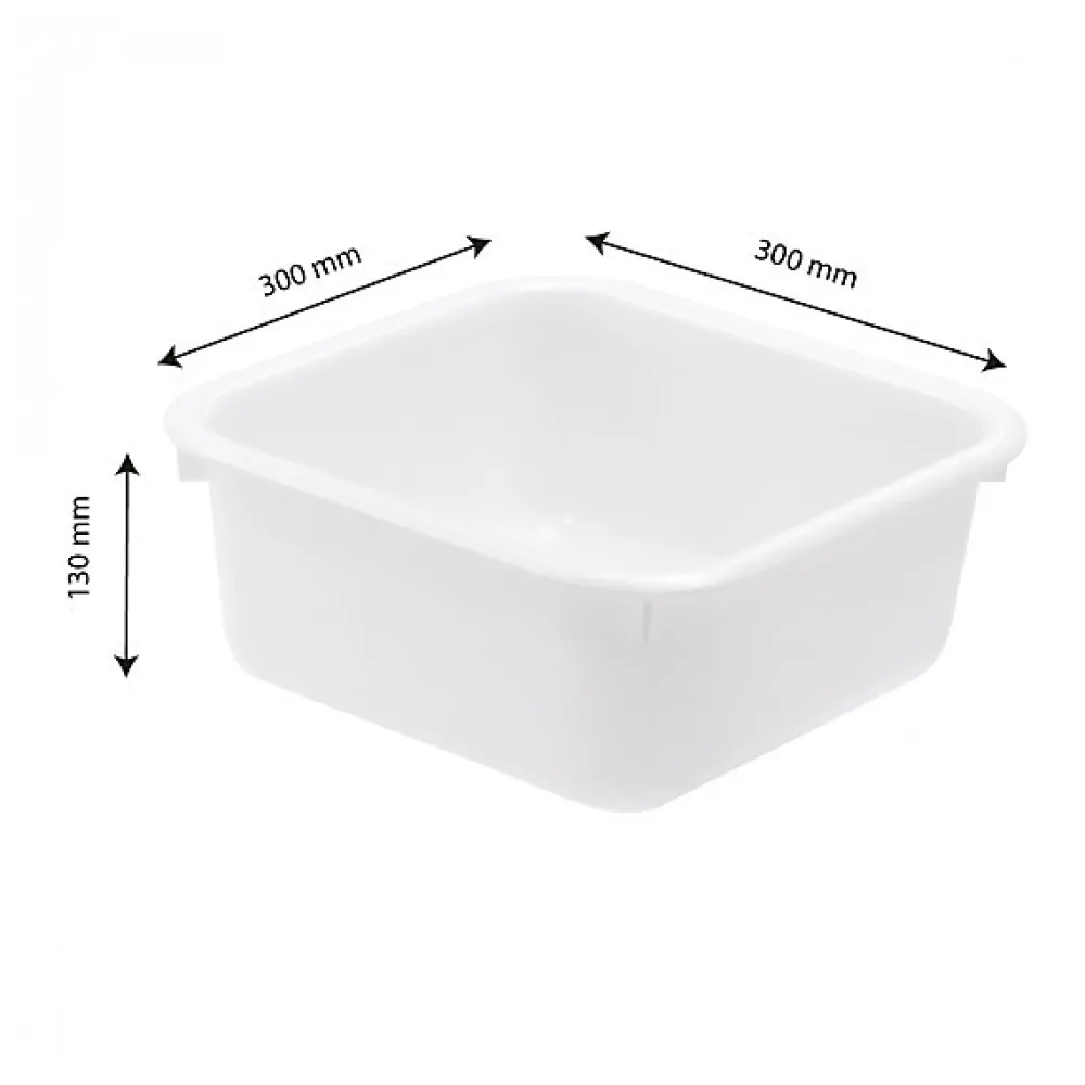 Cuvette alimentaire carrée emboitable 7 L - blanc>Gilac Clearance