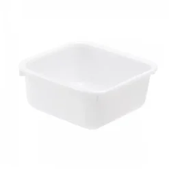 Gilac Cuvette alimentaire carrée emboitable 3 L - blanc* Seau, Bassine, Récipient De Ménage