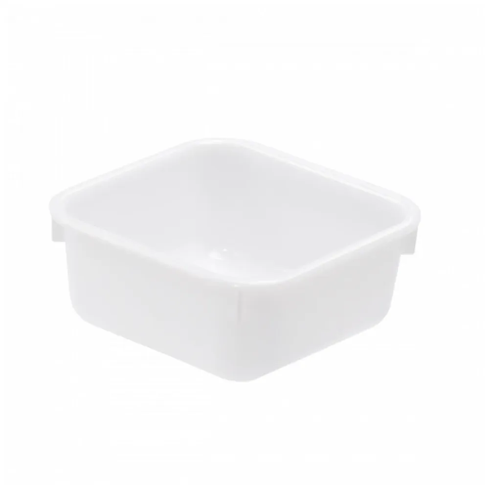 Cuvette alimentaire carrée emboitable 1 L - blanc>Gilac Best