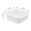 Gilac Cuvette alimentaire carrée emboitable 12 L - blanc* Seau, Bassine, Récipient De Ménage