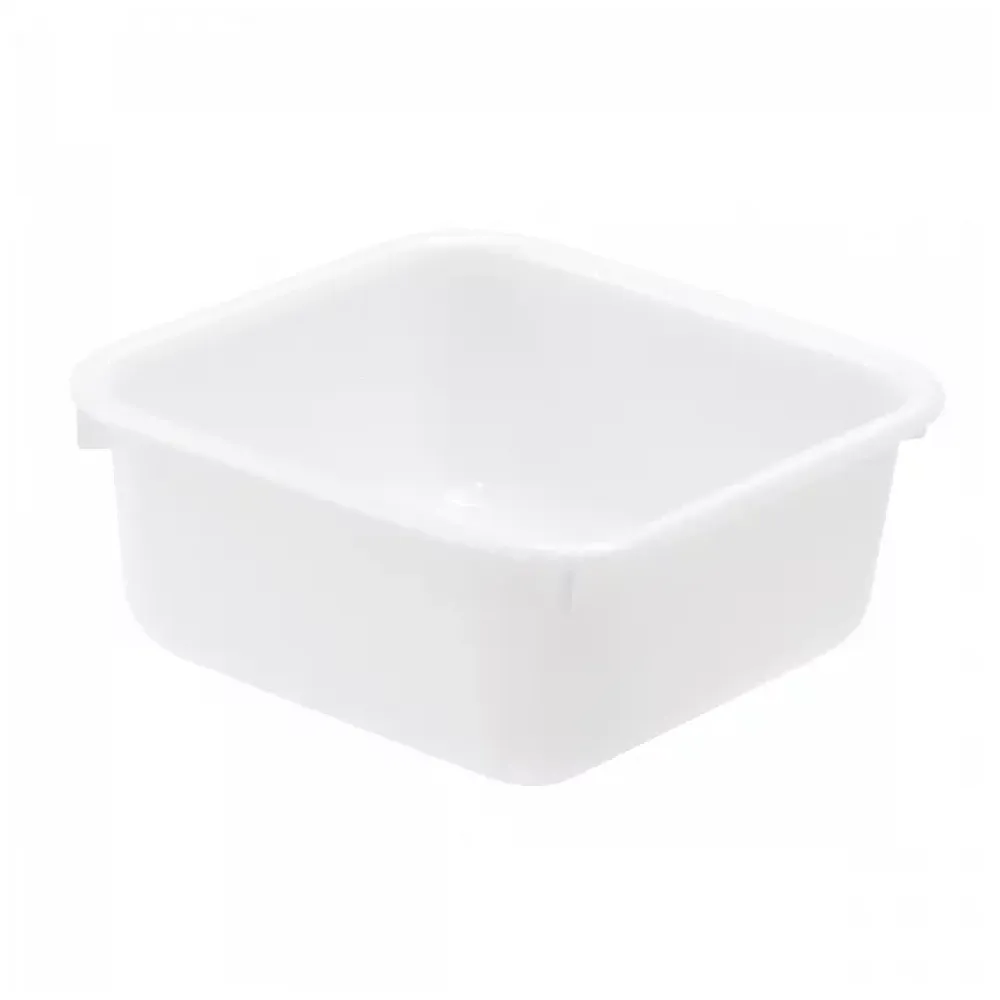 Gilac Cuvette alimentaire carrée emboitable 4,5 L - blanc* Seau, Bassine, Récipient De Ménage