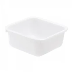 Gilac Cuvette alimentaire carrée emboitable 4,5 L - blanc* Seau, Bassine, Récipient De Ménage