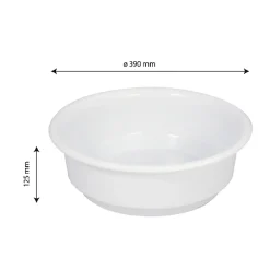 Gilac Cuvette alimentaire ronde emboitable 9 L - blanc* Seau, Bassine, Récipient De Ménage