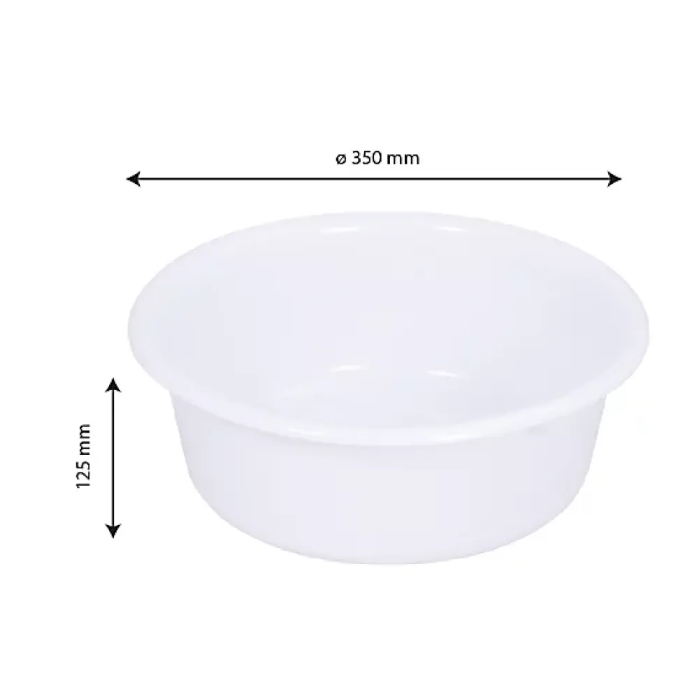 Gilac Cuvette alimentaire ronde emboitable 7,5 L - blanc* Seau, Bassine, Récipient De Ménage