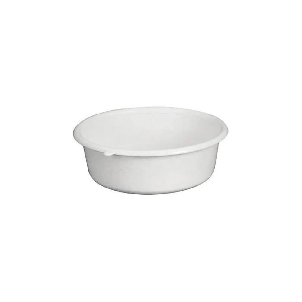 Cuvette ronde - D: 32 cm - H 11 cm - 5 L - gris moucheté>Aluminium Et Plastique