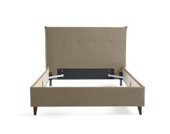 Best Mobilier Dali - cadre de lit - 160x200 - en velours -* Lit Double