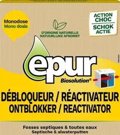 Débloqueur/réactivateur spécial fosses septiques 500g>Epur Clearance