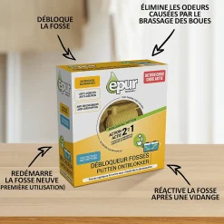 Débloqueur/réactivateur spécial fosses septiques 500g><noscript><img width=