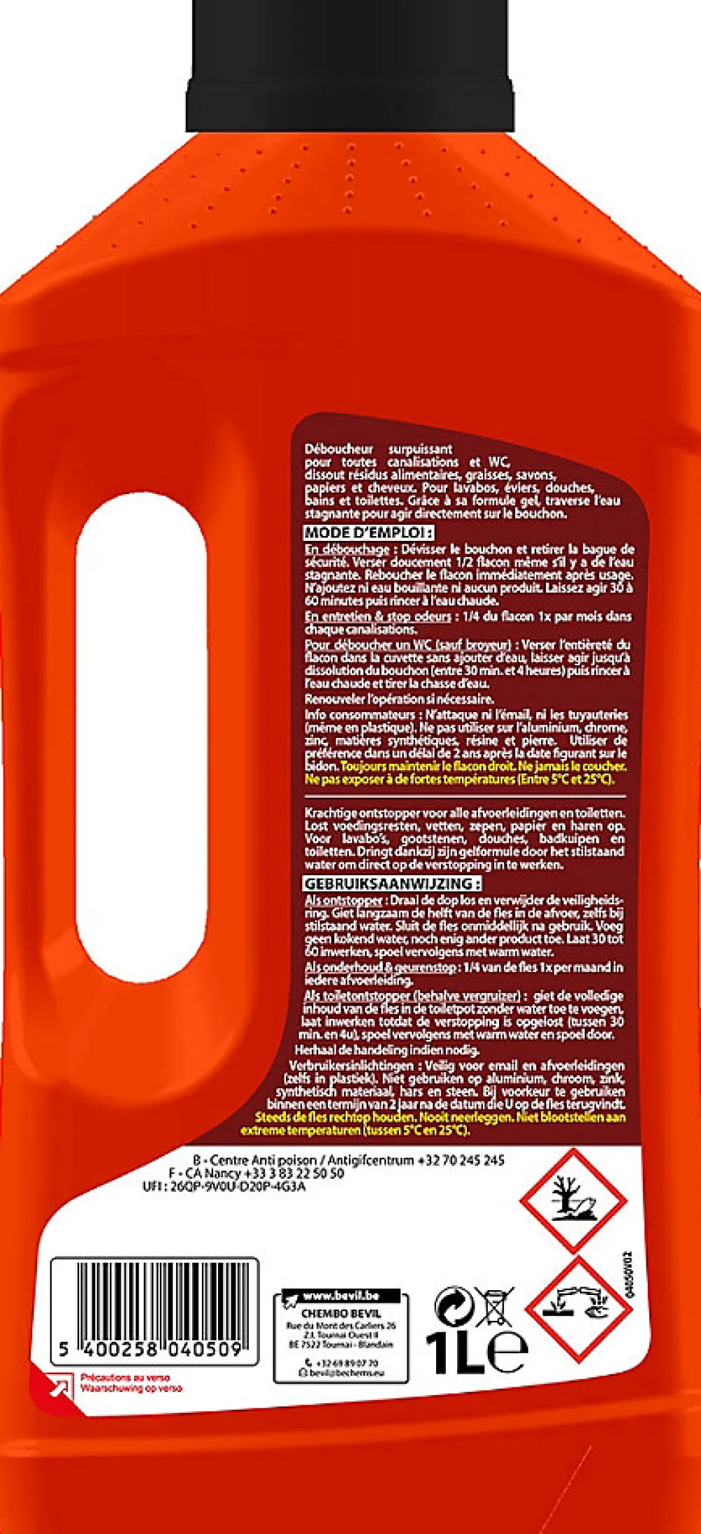 Déboucheur canalisation Fulgurant 1L> Online