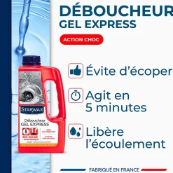 Starwax Déboucheur express canalisations 1L* Déboucheur
