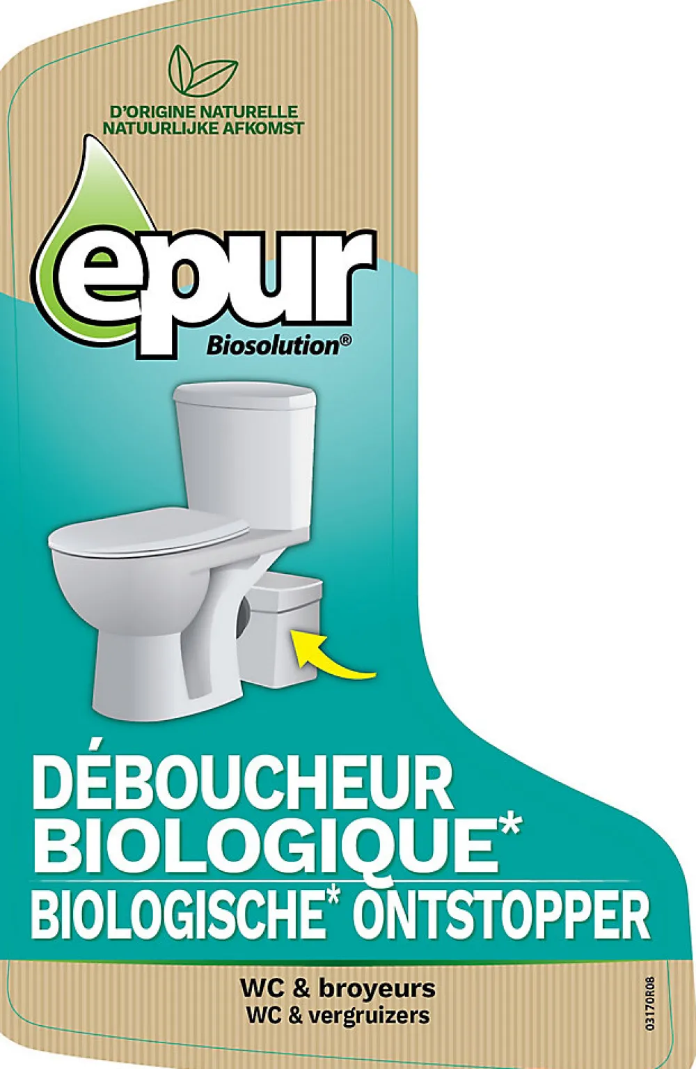 Déboucheur pour WC et broyeurs 1L>Epur