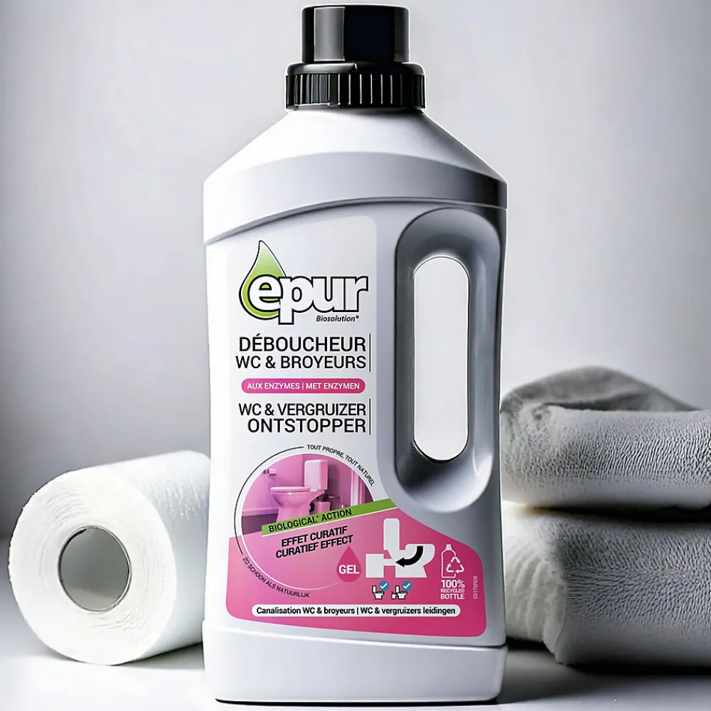 Déboucheur pour WC et broyeurs 1L>Epur