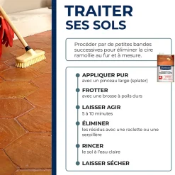 Starwax Décapant cire tomettes et terres cuites 1L* Nettoyant Et Entretien Pour Sol