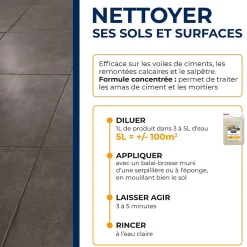 Starwax Décapant laitance de ciment carrelages 5L* Produits De Gros Lessivage