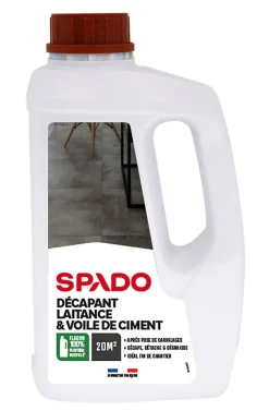 Décapant laitance et voile de ciment professionnel 1L>Spado Hot