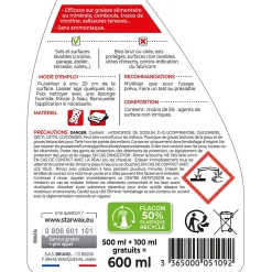 Décrassant surpuissant 500ml + 20% gratuit>Starwax Online