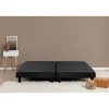 Rakenne Lot de 2 Sommiers tapissiers a lattes 180 x 200 cm - Bois massif noir + Pieds>Deko Dream Hot