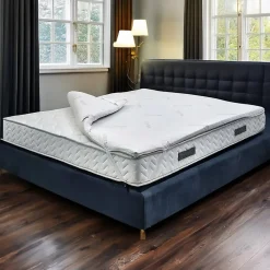 Demolo surmatelas double, Surmatelas pour améliorer la posture, Surmatelas en mousse à mémoire de forme, 160x200xh5 cm><noscript><img width=