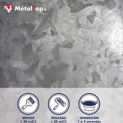 Metaltop Derochant Galva Aluminium Chrome Béton - 5 L - Métaltop* Produit Multi-Usages