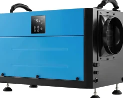 Giantex Deshumidificateur d Air Industriel 58,5L/Jour, Panneau de Contrôle, 20%-90% Humidité, 2 Méthodes Drainage Bleu* Déshumidificateur D'Air