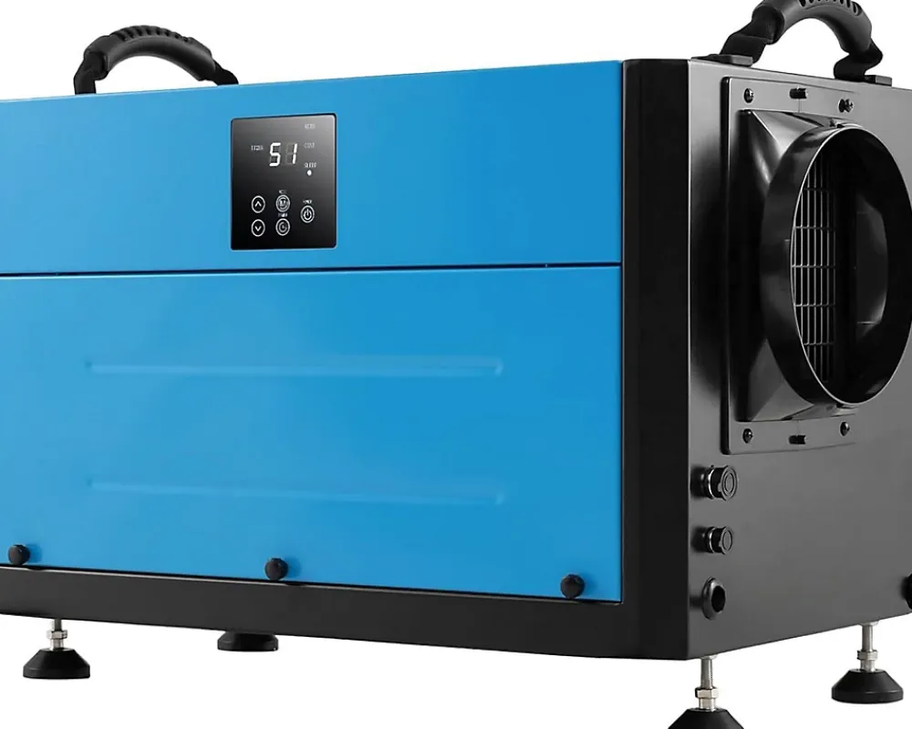 Giantex Deshumidificateur d Air Industriel 73,5L/Jour, 20%-90% Humidité, 2 Méthodes Drainage, Bleu* Déshumidificateur D'Air