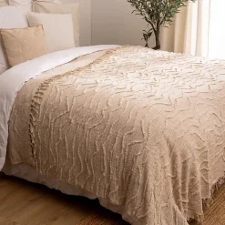 Dessus de lit Daisy 240x260cm beige - Atmosphera><noscript><img width=