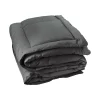 Toison d'Or Dessus de lit matelassé peau de pêche Oekotex (240x260 cm - Gris anthracite)* Boutis, Couvre-Lit, Édredon