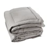 Dessus de lit matelassé peau de pêche Oekotex (220x240 cm - Gris clair)>Toison d'Or Outlet