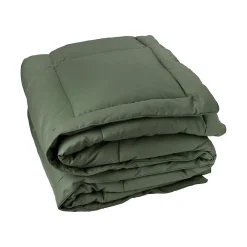 Dessus de lit matelassé peau de pêche Oekotex (240x260 cm - Vert)>Toison d'Or Online