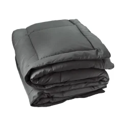 Toison d'Or Dessus de lit matelassé peau de pêche Oekotex (220x240 cm - Gris anthracite)* Boutis, Couvre-Lit, Édredon