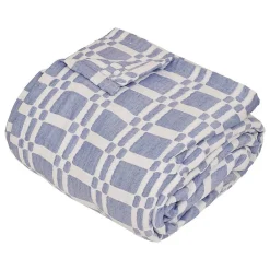 Dessus de lit Nuvia bleu indigo 260x240cm - Atmosphera>Atmosphera Créateur D'Intérieur Sale