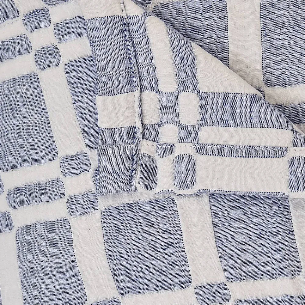 Dessus de lit Nuvia bleu indigo 260x240cm - Atmosphera>Atmosphera Créateur D'Intérieur Sale