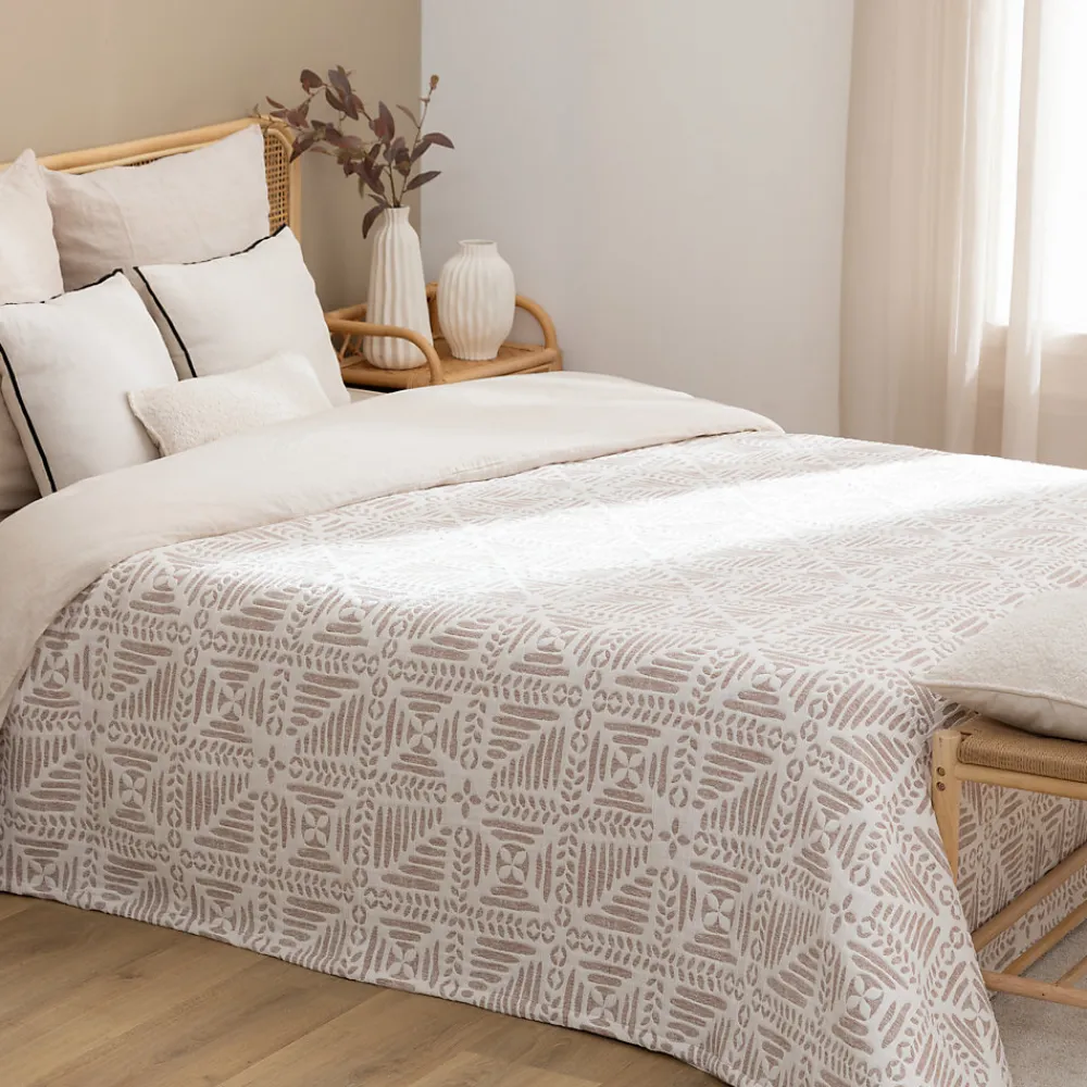 Dessus de lit Nuvia terracotta 260x240cm - Atmosphera>Atmosphera Créateur D'Intérieur Online