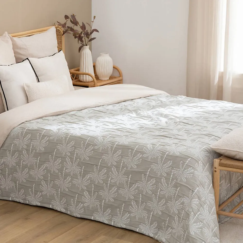Dessus de lit Nuvia vert céladon 260x240cm - Atmosphera>Atmosphera Créateur D'Intérieur New