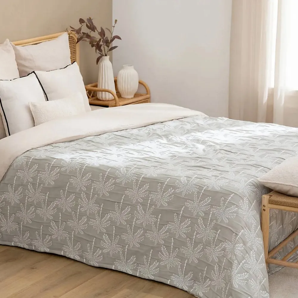 Dessus de lit Nuvia vert céladon 260x240cm - Atmosphera>Atmosphera Créateur D'Intérieur New