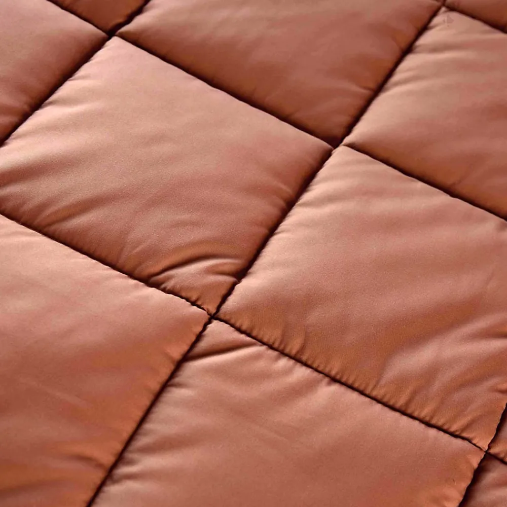Dessus de lit polyester microfibre 260x240 cm LAZY orange ocre>Linnea Sale