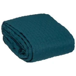 Atmosphera Créateur D'Intérieur Dessus de lit 240x260 Kalia bleu + 2 taies* Boutis, Couvre-Lit, Édredon