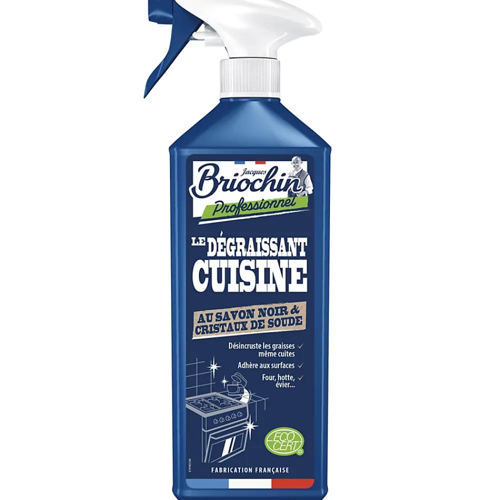 Briochin Dégraissant cuisine au savon noir et cristaux de soude Ecocert 750ml professionnel* Nettoyant Pour Cuisine