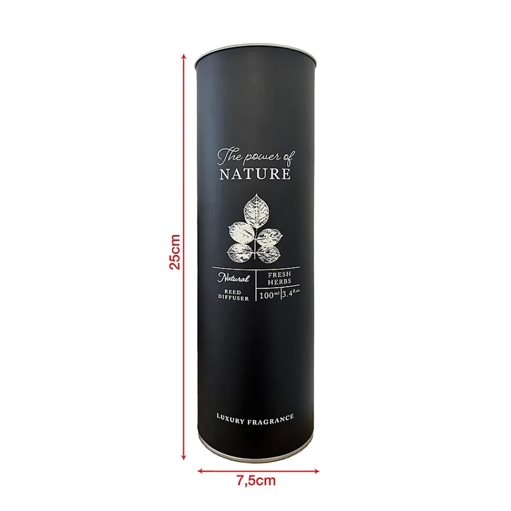 Mobili Rebecca Diffuseur d'Ambiance Parfumé avec 6 Bâtonnets au Parfum d'Herbes Fraîches Idées Cadeaux* Désodorisant Et Parfum D'Ambiance