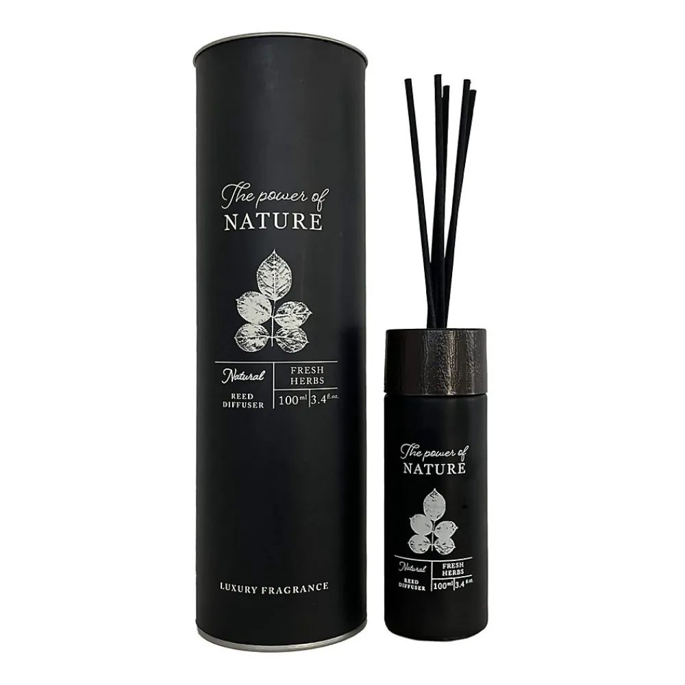 Mobili Rebecca Diffuseur d'Ambiance Parfumé avec 6 Bâtonnets au Parfum d'Herbes Fraîches Idées Cadeaux* Désodorisant Et Parfum D'Ambiance