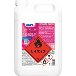Onyx Dissolvant Acétone en bidon de 5 litres* Acétone