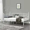 Divan en Acier Canapé Lit Simple en Métal 200 x 90 cm Blanc en.casa>[En.Casa] Online