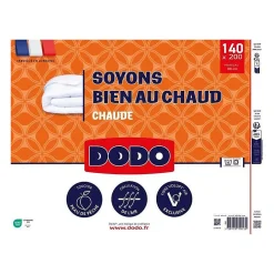 - Couette - Bien au chaud - 140 x 200 - 400g/m² - VOLUPT'AIR - Blanc>Dodo Outlet